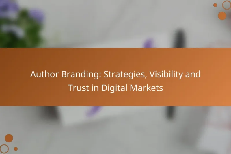 Author Branding: Strategies, Visibility and Trust in Digital Markets